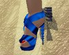 DK blue bow heels