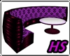 Purple Club Couch