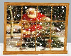Santa Snow window