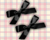 N. Black Bow Hairpin