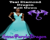 Teal Diamond Dragon