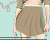 -Lyn-Cuty Brown Skirt