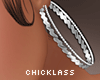 Silver Hoops x2