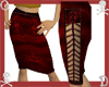 Abstract Deep Red Skirt