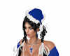 blue christmas hat