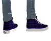 Purple Checkered Shoes