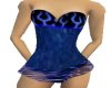 Blue flame corset