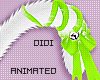 !!D Cute Cat Tail Green