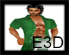 E3D- Green Open Shirt