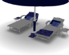 Navy & Grey Pool Lounges
