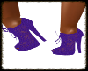 Purple Shimmy Lace Heels