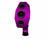 purple rotating speaker