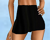 Black spandex miniskirt