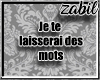 Je Te Laisserai Des Mots