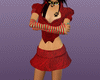 Sexy red club outfit