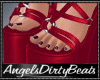 Red pentagram heels