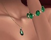 Emerald&Gold Bracelets