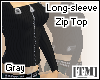 Longer Zip Top Gray[TM]