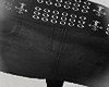 ♰ drain goth skirt