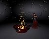 fire pot red black