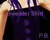 [M] Plum Sweater Skirt