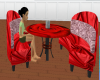 Valentine Table Set Red