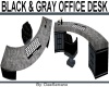 BLACK & GRAY OFFICE DESK
