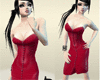 [H]sour cherry pvc dress
