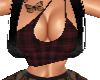 red plaid croptop