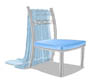 WEDDING CHAIR BLUE E (KL