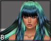 Mermaid Green Blue Hair