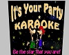 Karaoke Party Sign