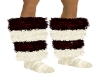 Cute furry boots red/wh