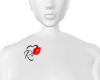 CUSTOM R Chest Tattoo