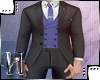 purple and black suit