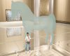 [CZ] Glass horse statue