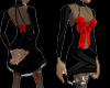 SN Black Satin Bow Dress