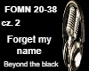 Forget my name cz2