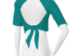 *B* Teal Tie Top