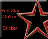 Red Outline Star