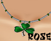 Green Shamrock Necklace