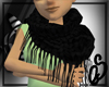 black wool sholder scarf