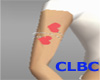 CLBC heart arm band red