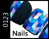 *0123* Blue Nails