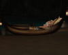 Wooden boat with lantern