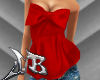 JB Red Bow Top