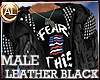 LEATHER 2 PC -FEAR -BLK