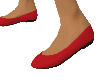 red Ballet Flats