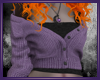 Purple Crop Sweater
