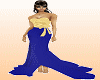 Yellow&blue gown *K058*